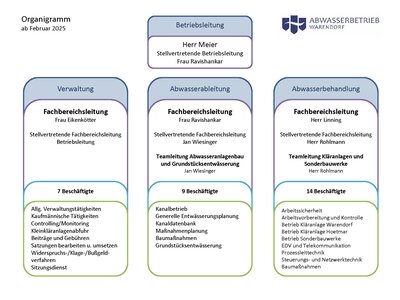 Organigramm Stand 01.02.2025